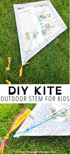 How To Make A Kite | Little Bins for Little Hands Kids Kite Craft, Activities For 3rd Graders Fun, Diy Kites That Fly, Build A Kite, Make A Kite, Spring Stem, Abc Preschool