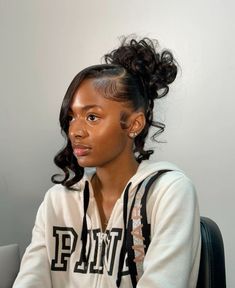 Hair In Bun Drawing, Ponytail Hairstyles Straight, Ponytail Hairstyles Straight Hair, Short Hair Punk, Hairstyles On Black Hair, Curly Hair Male, Bun Drawing, Punk Braids, Slay Hairstyles