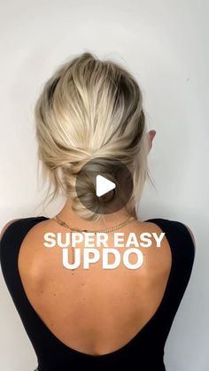 Blonde French Twist Hairstyles Easy Evening Updo, Do It Yourself Bridal Hair, Quick Hair Updos, Cute Easy Updos For Medium Hair, Easy Updos For Medium Hair For Beginners, Easy Hair Updos For Beginners, Easy Up Do, Send Me Pics