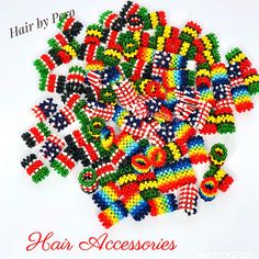 *This Beautiful handmade hair accessories is 100% made using original fine beads. *5pcs - Handmade Hair Accessories, for Dreadlocks, Single Braids, Crochet Braids, Cornrows and more. *5pcs -If you want to Mix the colors write me a message *Dreadlocks Beads, Braids Beads, Flag beaded for Hair, Rasta Beads *This Beautiful Hair accessories are available in:- -USA Flag colors -Kenyan Flag colors -Rasta Colors -Rainbow Colors Dreads Accessories, Loc Accessories Yarn, Beads In Dreadlocks, Kenyan Flag, Dread Beads Loc Jewelry, Flag Beads, Rasta Colors, Single Braids, Dreadlock Beads