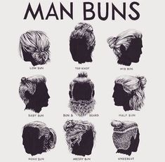 Man Bun Styles, Beehive Hair, Bun Styles, Types Of Hair, Men Haircut Styles, Man Bun, Long Hair Styles Men