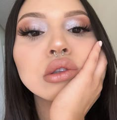 Rhinestone Makeup, Instagram Giveaway, Cute Makeup Looks, Makeup Eye Looks, Baddie Makeup, Pink Makeup, Kiss Makeup