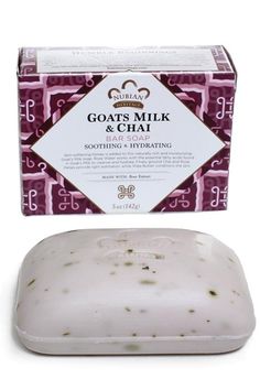 $6.00 - Skin Softening honey is added to this naturally rich moisturizing Goat's Milk Soap with rose extracts. Mildly astringent rose water works with the essential fatty acids found in Goat's Milk to cleanse, help regulate pH, condition and soften. Finely ground Chai and Rose Petals provide light exfoliation and natural antioxidant protection. The heady aroma of Roses And Chai works with the moisturizing fatty acids in Goat’s Milk to cleanse & hydrate. Chai Bar, Nubian Goat, Infused Butter, Healing Ointment, Milk Bar, Rose Soap