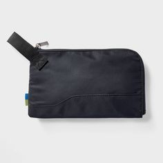 Keep small belongings within reach with this Carry-All Style Pouch from Open Story™. Made from 100% recycled polyester, water-repellent fabric, this small pouch features a single zippered compartment with multiple slip pockets for carrying your phone, cash, credit cards, IDs and more. Best of all, the RFID-blocking feature helps keep your credit cards and other important information safe. Showcasing a compact design, it easily fits in your bag or purse, and it features a small loop for carrying Practical Nylon Travel Accessories With Zipper Pocket, Nylon Travel Accessories With Removable Pouch For Outdoor, Functional Travel Accessories With Zipper Pocket, Multifunctional Nylon Travel Accessories With Zipper, Multifunctional Nylon Travel Accessories With Removable Pouch, Functional Nylon Travel Pouch, Versatile Nylon Travel Pouch, Functional Travel Pouch With Cell Phone Pocket, Nylon Travel Pouch With Zipper Closure