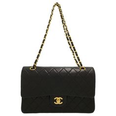 Chanel Matelasse Classic Handbag 25 Chain Shoulder Bag Black Width: Approx. 25.5cm Height: Approx. 16cm Depth: Approx. 6.5cm Shoulder: Approx. 54/91cm (Not Removable) 1 Outside Pocket, 3 Pockets, 2 Inside Pockets Classic Handbags, Shoulder Bag Black, Chanel Bags, Chain Shoulder Bag, Chanel Bag, Inside Pocket, Black Color, Chanel, Bag Lady