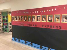 the polar express is on display in this classroom