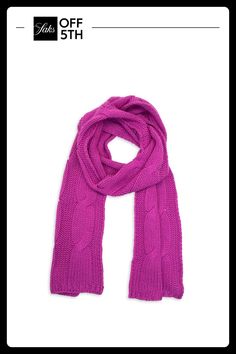 Portolano's Scarf Is Crafted Of A Luxe Wool Blend And Features A Cable Knit Pattern. 80% Woolundefined Cable Knit Pattern, Knit Pattern, Knit Patterns, Cable Knit, Wool Blend, Scarf Accessory, On Sale, Cable, Women Accessories