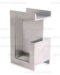 an image of a modern stainless steel toilet paper dispenser on white background