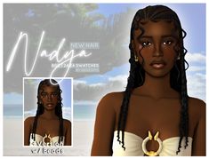 Nadya Hair | Patreon Bohemian Fulani Braids, Free Sims 4, Sims 4 Game Mods