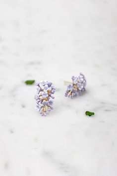 Lilac Earrings , Stud Earrings  , Flower Earrings - High quality enamel by GOODAFTERNINE Proof Of Love, Lilac Earrings, Kawaii Things, Earrings Flower, Jewelry Lookbook, Earrings Stud, Pretty Jewellery, Jewelry Inspo, Flower Earrings