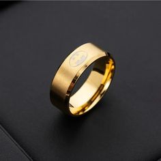 Brand New Engraved Batman Symbol Hero Brushed Gold Stainless Steel Ring. Wedding Band Brushed Gold Stainless Steel 8mm Unisex Ring New To Poshmark? Use Referral Code Kimberlyn222 To Receive $10. Superman Wedding Ring, Flash Ring Dc, Batman Rings For Men, Superman Ring, Batman Ring, Batman Wedding Rings, Batman Symbol, Mens Accessories Jewelry, Mens Gold