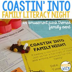 an amusement park themed family night is featured in this poster for coastin'into