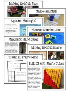 some activities for making 10 - 20 games and mini lessons