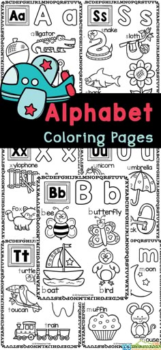 the alphabet coloring pages for children