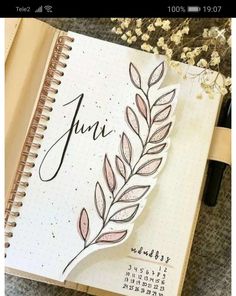 Journal Ideas For Project, Cover Pages For Journals, Journal Ideas With Paper, Bujo Monthly Cover Ideas, Bujo With Stickers, September Bulletin Journal Ideas, Dairies Ideas, Boho Journal Ideas, Page Doodle Ideas