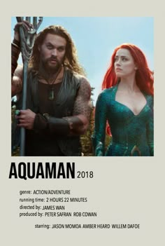 the poster for aquaman, starring actors from disney's upcoming film and tv series