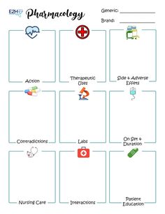 a diagram with the words pharmony and other medical related items