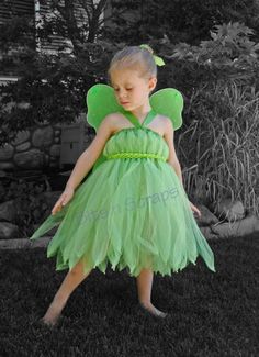 Fantasia Tinker Bell, Tinkerbell Shoes, Bell Costume, Tinkerbell Dress, Tinkerbell Costume, Tinker Bell Costume, Green Tutu, Baby Kostüm