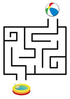 a maze game with a ball and frisbee