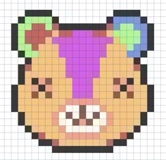 a pixellated image of a cow's face