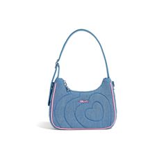 Luxury Design Women's Crescent Blue Bag Blue Rectangular Baguette Bag For Shopping, Blue Crossbody Hobo Bag With Zipper Pocket, Blue Rectangular Hobo Bag With Zipper Pocket, Blue Casual Hobo Bag With Double Handle, Casual Blue Hobo Bag With Double Handle, Casual Blue Shoulder Bag With Double Handle, Casual Blue Top Handle Bag, Blue Rectangular Baguette Bag With Adjustable Strap, Blue Baguette Bag With Adjustable Strap For Shopping