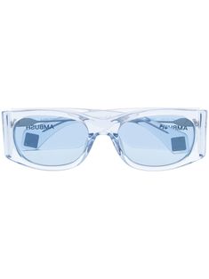 Ambush Eyewear Gaea Transparent-frame Sunglasses Light Blue Sunglasses, Tinted Glasses, Blue Sunglasses, Transparent Design, Feature Light, Eyewear Accessories, Colored Sunglasses, Sunglass Frames, Square Frames