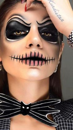 Creepy Halloween Makeup, Halloween Makeup Diy, Amazing Halloween Makeup