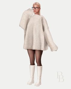 Sims 4 Off Shoulder Sweater, Sims 4 Cold Weather Outfits, Malden Sims 4 Cc, Sweaters Sims 4 Cc, Sims 4 Sweater Dress, Ts4 Pajamas Cc, Sims4 Winter Cc, Sims 4 Cc Leggings Tights, Winter Outfits Sims 4 Cc