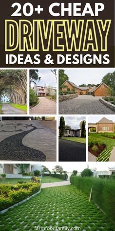 20 cheap driveway ideas and designs that are easy to do in less than 10 minutes