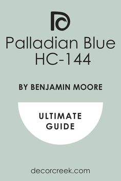 Palladian Blue HC-144 Paint Color by Benjamin Moore | Ultimate Guide Blue Bedroom Paint, Palladian Blue, Soothing Nature, Trim Colors, Bathroom Redesign, Bedroom Aesthetic, Coordinating Colors, Blue Paint