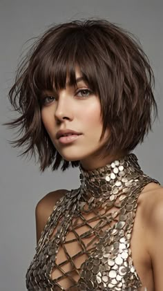 Benefit-Driven Rambut Brunette Melena Bob, Medium Hairstyles For Women, Choppy Bob Hairstyles For Fine Hair, Rambut Brunette, Light Curls, Trendy Nail Designs, Formal Hairstyles For Long Hair, Medium Brown Hair, Corte Bob