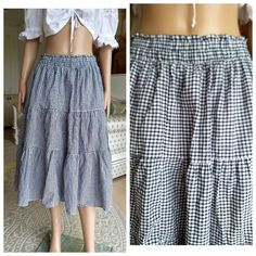 "womens skirt Vintage Gingham skirt plaid skirt Tiered Skirt black white Skirt Boho Skirt Midi Skirt XL Houndstooth Skirt height of the woman in the photo - 180 cm Please refer to photos for details of condition. Condition: very good vintage Measurements: Length: 72 cm/28.3\" Waist: 78-100 cm/30.7-39.4\" Hips: FREE Size: XL note The color on the pictures may vary due to monitor settings and light reflections. Ready to ship Please do not hesitate to contact with me for any questions. Thank you fo Summer Plaid Pleated Skirt, Casual Fitted Gingham Skirt, Casual Plaid Mini Skirt For Spring, Fitted Plaid Tiered Skirt, Fitted Gingham Mini Skirt For Summer, Spring Plaid Skirt, Casual Gingham Mini Skirt For Summer, Fitted Gingham Skirt For Summer, Summer Plaid Mini Skirt