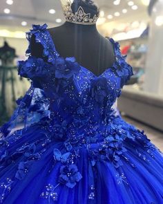 Royal Blue Quinceanera Dresses With Butterflies, Royal Blue Butterfly Quinceanera Dresses, Royal Blue Quince Dresses With Butterflies, Quince Dresses With Butterflies, Dark Blue Quinceanera Theme, Dark Blue Quinceanera Dresses, Butterfly Quince Dress, Asgard Dress, Midnight Theme