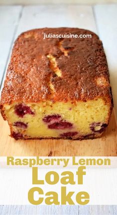 Raspberry Lemon Loaf Cake Raspberry Loaf Recipes, Lemon Raspberry Loaf, Raspberry Lemon Loaf, Torte Recipes, Raspberry Loaf, Lemon Raspberry Cake, Tea Loaf, Lemon Loaf Cake, Loaf Cakes