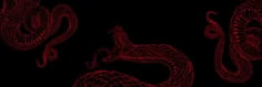 an image of a red snake in the dark