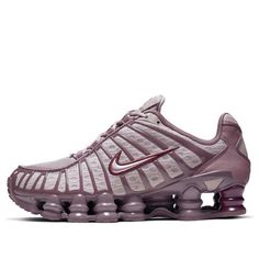 (WMNS) Nike Shox TL 'Pumice Night Maroon' AR3566-200 (SNKR/Retro/Low Top/Women's) Shoe Inspo Sneakers, Shox Nike, Nike Shox Tl, Nike Shox For Women, Shoes Y2k, Nike Shox Shoes, Maroon Nike, Maroon Outfit, Hype Clothing