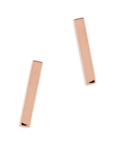 Bloomingdale's Fine Collection Bar Stud Earrings in 14K Rose Gold - Exclusive Bar Stud Earrings, Bar Studs, Rose Gold Earrings, Gold Earrings, Jewelry Accessories, Pick Up, Buy Online, Stud Earrings, Rose Gold