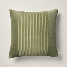 18"x18" Variegated Corduroy Square Throw Pillow Sage Green - Hearth & Hand™ with Magnolia Artisan Pillows, Hearth & Hand With Magnolia, Green Throw Pillows, Hearth And Hand, Green Pillows, Velvet Throw, Cotton Throw Pillow, Throw Pillow Sets, Lumbar Throw Pillow