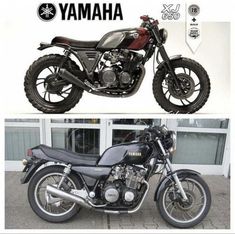 there are two pictures of the same motorcycle