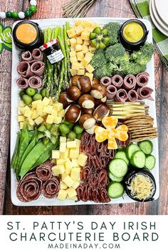 this st patty's day irish charcuterie board is the perfect appetizer for st patrick's day