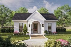 1 Beds, 1 Baths, 1 Stories, 0 Car Garage, 602 Sq Ft, Cottage House Plan. 600 Sq Ft House Plans, 600 Sq Ft House, 1 Bedroom House Plans, Small Cottage House Plans, 1 Bedroom House, Backyard Cottage, Cottage House Plan, Small Tiny House, Cottage Floor Plans