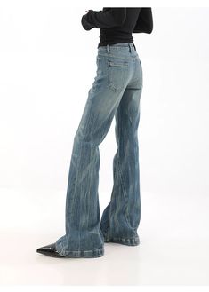 Step into a timeless trend with our High Waist Vintage Wash Bell Bottom Jeans, where classic design meets modern comfort.
Made from a soft denim blend, these jeans offer the perfect combination of stretch and structure for a fit that flatters and moves with you. Highlighting an authentic vintage wash, each pair showcases unique fading and whiskering patterns that echo the soulful vibe of edgy fashion statements.
The versatile bell-bottom cut creates a silhouette that pairs seamlessly with both f Jeans Bell Bottoms, Bell Bottom Jeans Outfit, Laura Prepon, Uni Fits, Singer Dr, Dr Wardrobe, Shop Jeans, Bottom Jeans, Jeans Y2k