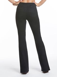 Product Description Wear these vintange inspired pull on flares with your favorite platforms! Product Details 59% Cotton, 28% Polyester, 12% Viscose, 1%Spandex Machine Washable Pull On Flare Leg Inseam 32 1/2" Imported Flare Black Pants, Designer Jeans For Women, Texas Girl, Pull On Jeans, Casual Work Outfit, Bootcut Pants, Designer Jeans, Work Casual, Cut And Style