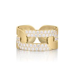 Inspired by the Navarra region of Spain, this collection interprets those cross-cultural influences as classic yet modern jewelry, modeled after traditional links but styled for a new millennium. Available in several options at Schwanke-Kasten Jewelers, from Roberto Coin. Available in stock size 6.5 Slim rings are 5mm wideWide Ring are Approximately 10mm Wide, 0.84 ctwExtra Wide Ring - 14mm wide, 0.78 ctw Wide Diamond Bands, Coin Rings, Slim Ring, Wide Ring, Roberto Coin, Wide Rings, 18k Yellow Gold Ring, Silver Spring, Classic Ring