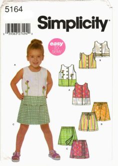 Shorts Sewing Pattern, Shorts Sewing, Vintage Kids Clothes, Ribbon Rosettes, Girls Summer Tops, Bead Diy, Sewing Patterns Girls, Children Top, Button Front Top