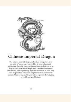 the book cover for chinese imperial dragon