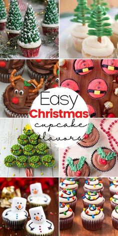 Pullapart Christmas Cupcakes, Christmas Food Decor Ideas, Cute Christmas Cupcakes For Kids, Diy Christmas Cupcakes, Decorating Cupcakes For Christmas, Christmas Dessert Ideas Cupcakes