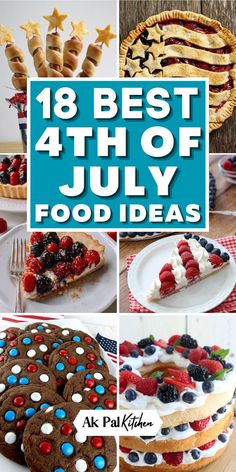 Celebrate Independence Day with mouthwatering 4th of July food ideas! From  4th of July appetizers to  4th of July dinner, these patriotic dishes will make your celebration unforgettable. Explore the best recipes for 4th of July sides, desserts, treats, and appetizers that will surely impress everyone. Get ready to savor the flavors of this festive occasion and create a memorable culinary experience for your loved ones. Easy 4th Of July Snacks, Patriotic Cake Ideas, 4th Of July Sides, American Flag Dessert, Flag Desserts