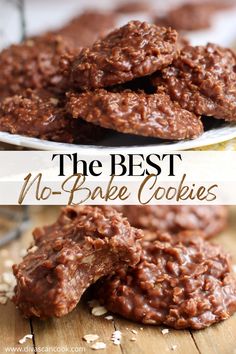 the best no - bake cookies are made with chocolate and oats