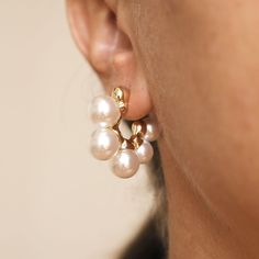 Elegant Cartilage Earrings For Party, Elegant Small Hoop Bridal Earrings, Elegant Small Hoop Huggie Earrings For Party, Chic Small Hoop Earrings For Anniversary, Chic Clip-on Hoop Earrings For Party, Small Hoop Huggie Earrings For Party, White Clip-on Hoop Earrings, Chic Small Hoop Earrings For Wedding, Trendy Hoop Earrings For Wedding